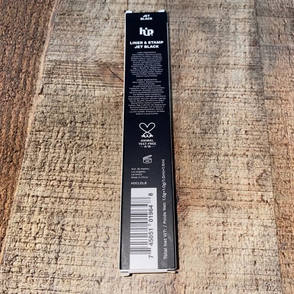 HIPDOT Liner And Stamp Jet Black Eyeliner Wing NIB.